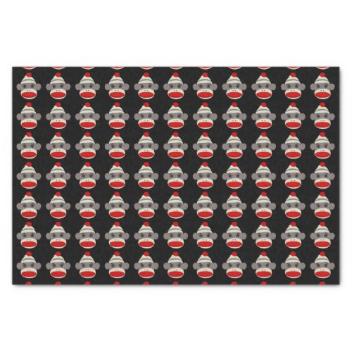 Sock Monkey Face Tissue Paper