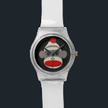 Sock Monkey Face Watch<br><div class="desc">www.ILoveSockMonkey.com will take you to all products with every variation of Sock Monkey that I have designed :-) Ya gotta love sock monkeys!</div>