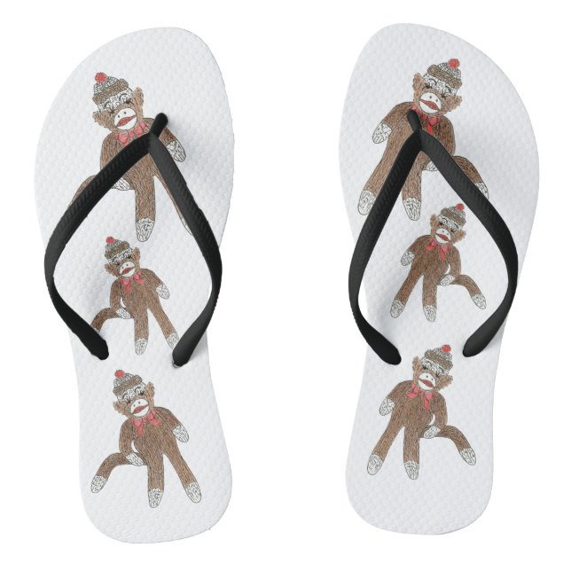 Sock Monkey Flip Flop (Footbed)