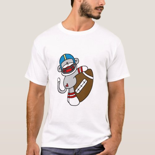 Sock Monkey Football T_shirts and Gifts