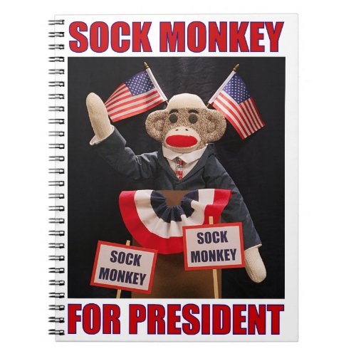 Sock Monkey for President Notebook