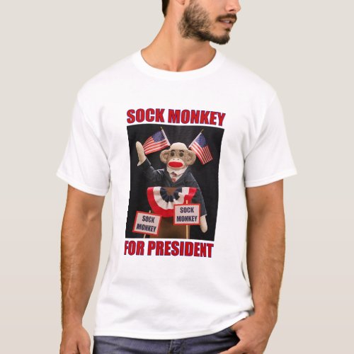 Sock Monkey for President T_Shirt