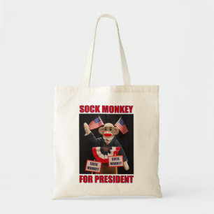 Sock Monkey for President Tote Bag