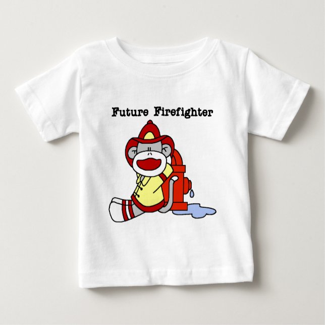 Sock Monkey Future Firefighter Tshirts and Gifts (Front)