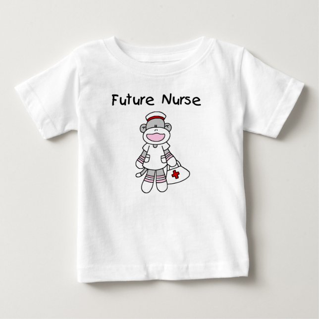 Sock  Monkey Future Nurse T-shirts and Gifts (Front)