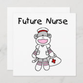 Sock  Monkey Future Nurse T-shirts and Gifts (Front/Back)