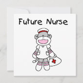 Sock  Monkey Future Nurse T-shirts and Gifts (Front)