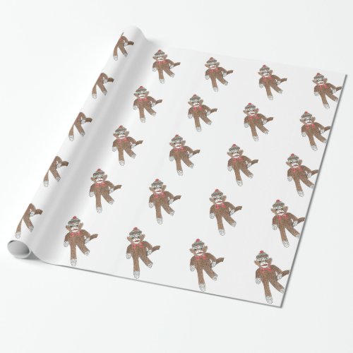 Sock Monkey Gift Wrap