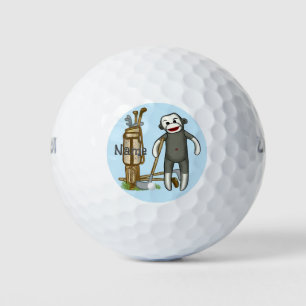 Sock Monkey Golf Balls