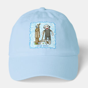 Sock Monkey Golf Hat