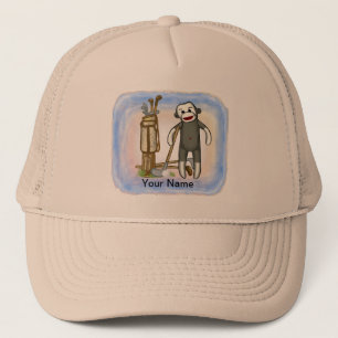 Sock Monkey Golf hat