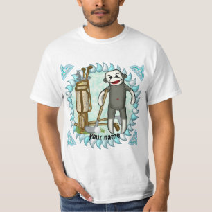 Sock Monkey Golf t-shirt