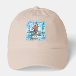 Sock Monkey Grad Cap Hat