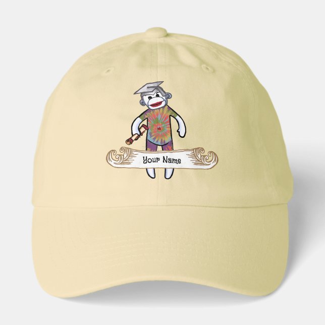 Sock Monkey Graduation hat (Front)