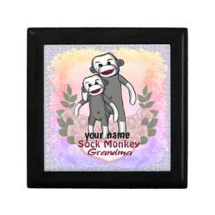 Sock Monkey Grandma gift box