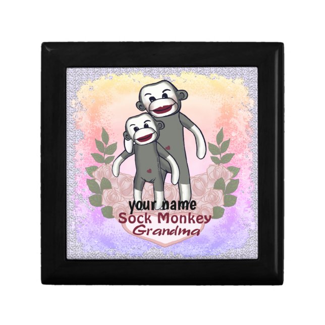 Sock Monkey Grandma gift box (Front)
