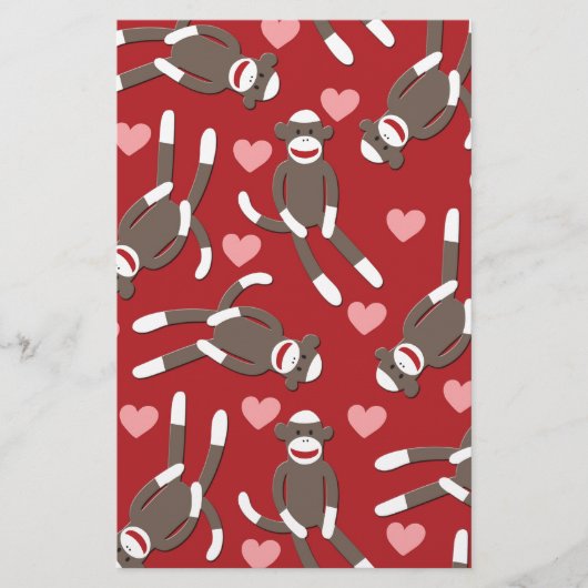 Sock Monkey Hearts (Front)
