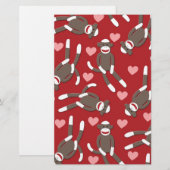 Sock Monkey Hearts (Front/Back)