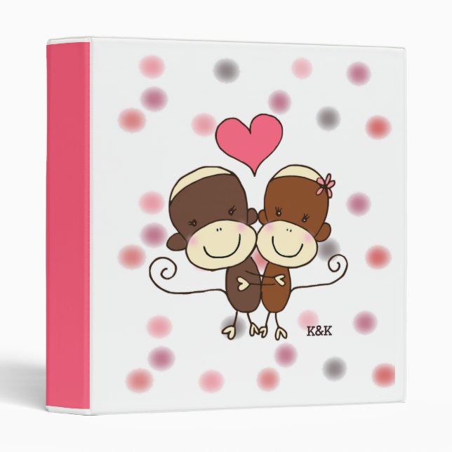 Sock Monkey Hugz Binder (Front/Spine)