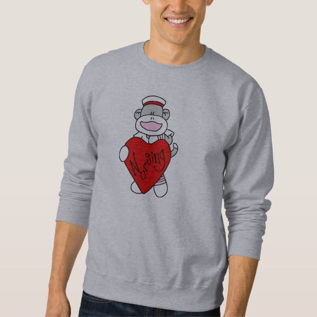Sock Monkey I Love Nursing T-shirts and Gifts (Front)