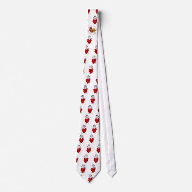 Sock Monkey I Love Nursing T-shirts and Gifts Tie (Front)