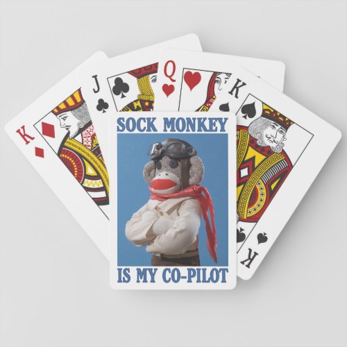 Sock Monkey is my Co_Pilot Poker Cards