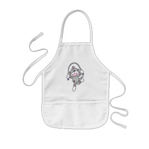 Sock Monkey Jumping Rope Tshirts and Gifts Kids' Apron