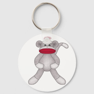 Sock Monkey Keychain