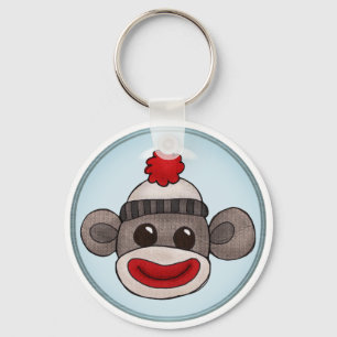 Sock Monkey Keychain