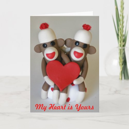 Sock Monkey Lovers Card