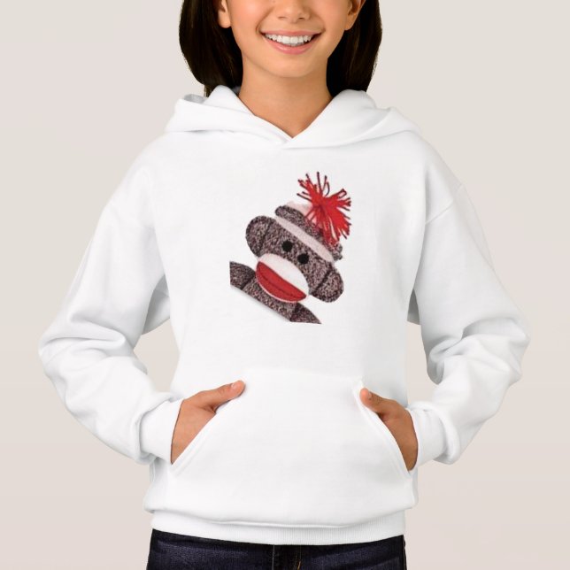 Sock Monkey merchandise products gifts Hoodie (Front)