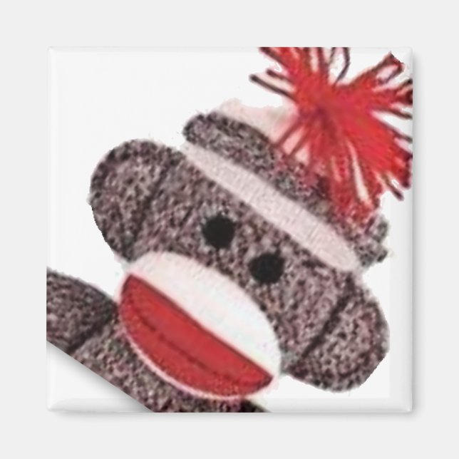 Sock Monkey merchandise products gifts Magnet (Front)