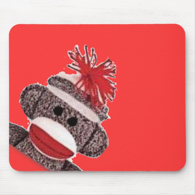 Sock Monkey merchandise products gifts Mouse Pad (Front)