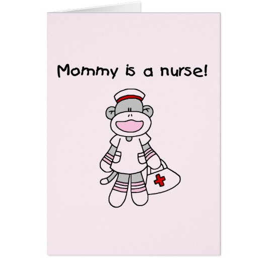 Sock Monkey Mommy Nurse T-shirts and Gifts (Front)