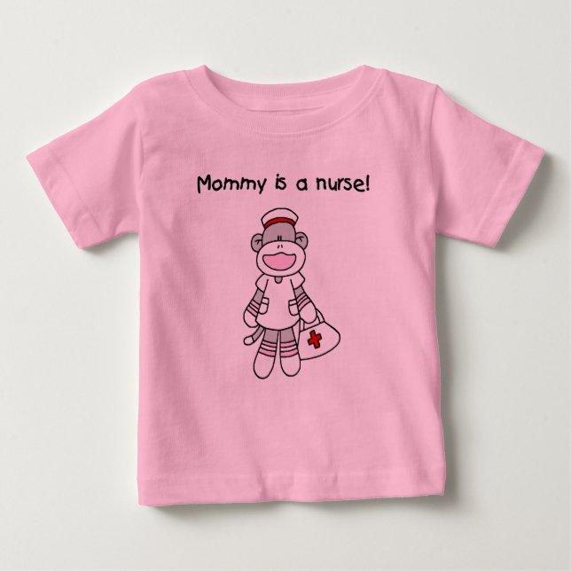 Sock Monkey Mommy Nurse T-shirts and Gifts (Front)