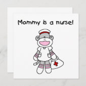 Sock Monkey Mommy Nurse T-shirts and Gifts (Front/Back)