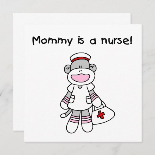 Sock Monkey Mommy Nurse T-shirts and Gifts (Front/Back)