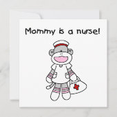 Sock Monkey Mommy Nurse T-shirts and Gifts (Front)