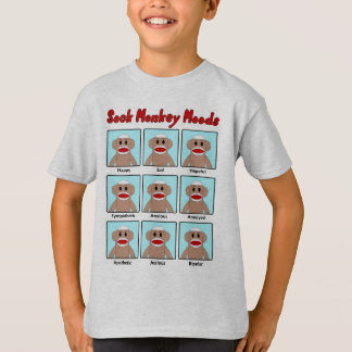 Sock Monkey Moods Kids' T-Shirt