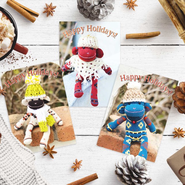 Sock Monkey - Native American Christmas Cards (Creator Uploaded)