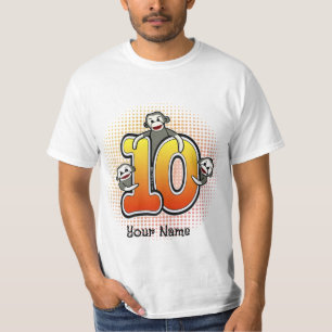 Sock Monkey Number 10 T-Shirt