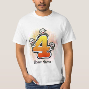 Sock Monkey  Number 4 T-Shirt