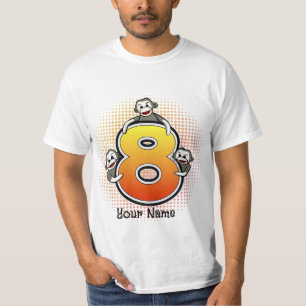 Sock Monkey Number 8 T-Shirt