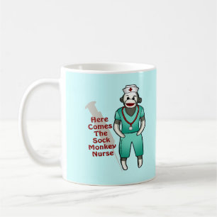 Sock Monkey Nurse Coffee Mug