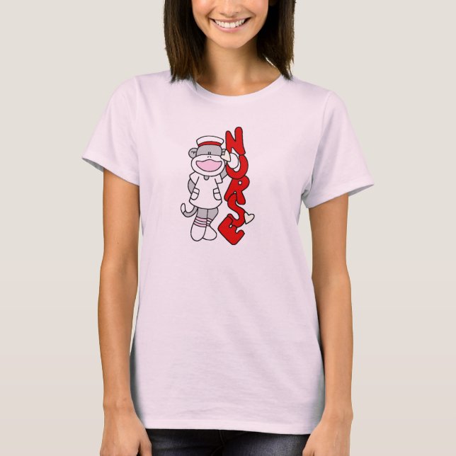 Sock Monkey Nurse T-shirts and Gifts (Front)