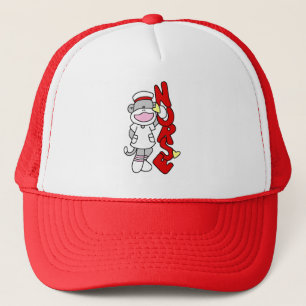 Sock Monkey Nurse T-shirts and Gifts Trucker Hat