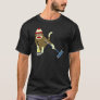 Sock Monkey Olympic Curling T-Shirt