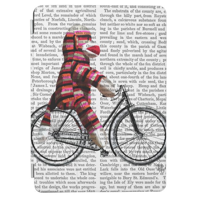 Sock Monkey on Bicycle iPad Air Cover (Front)