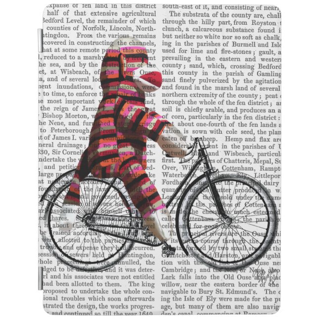 Sock Monkey on Bicycle iPad Air Cover (Front)