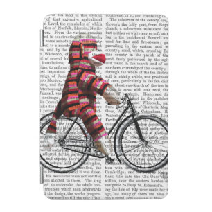 Sock Monkey on Bicycle iPad Mini Cover